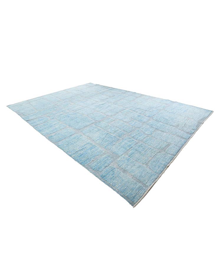 Detail image of  10' 2 x 14' 3  Hand Knotted Moroccan Wool Rug