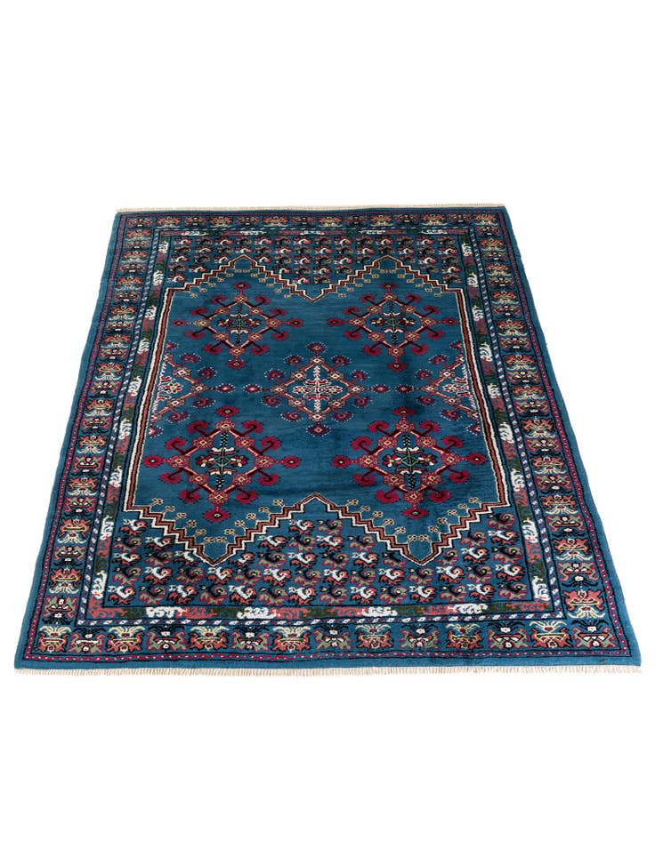 Detail image of  6' 7 x 10' 5  Hand Knotted Moroccan Wool Rug