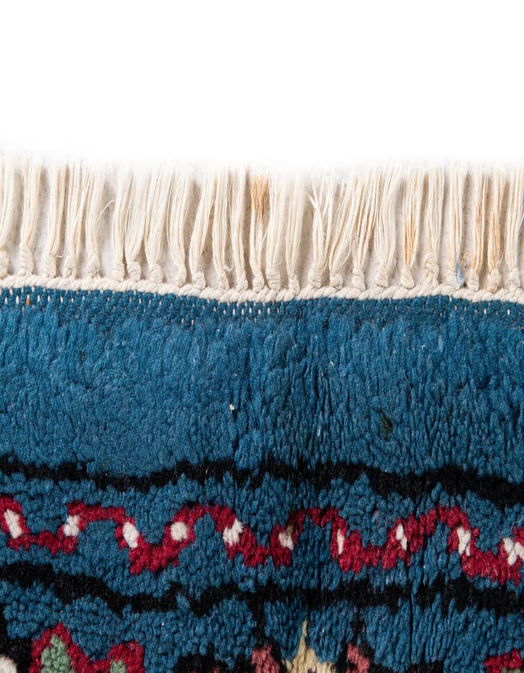 Detail image of  6' 7 x 10' 5  Hand Knotted Moroccan Wool Rug