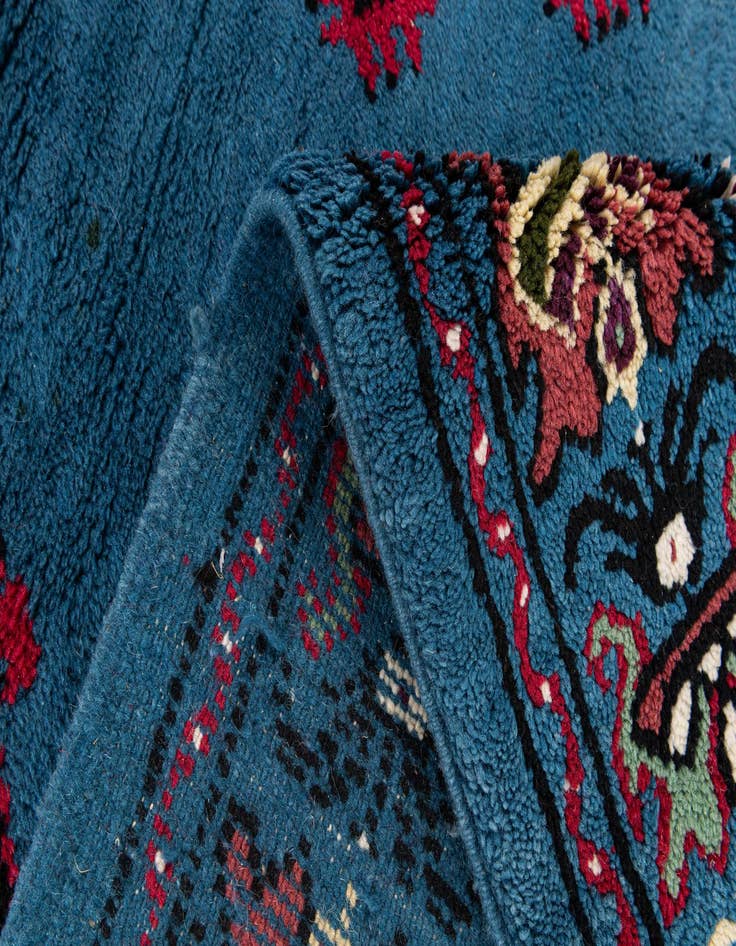 Detail image of  6' 7 x 10' 5  Hand Knotted Moroccan Wool Rug