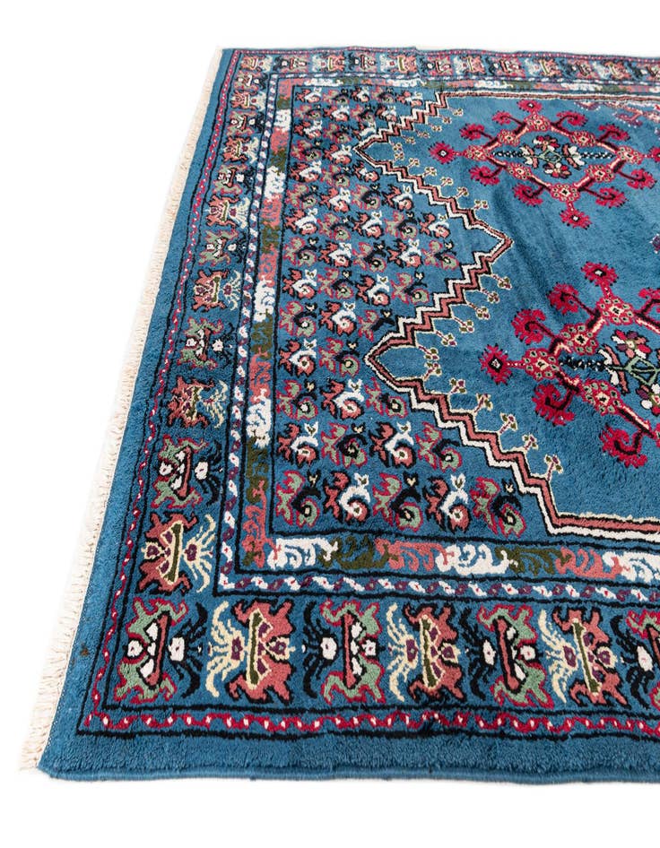 Detail image of  6' 7 x 10' 5  Hand Knotted Moroccan Wool Rug