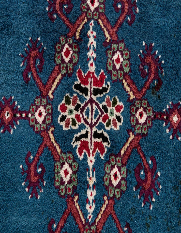 Detail image of  6' 7 x 10' 5  Hand Knotted Moroccan Wool Rug