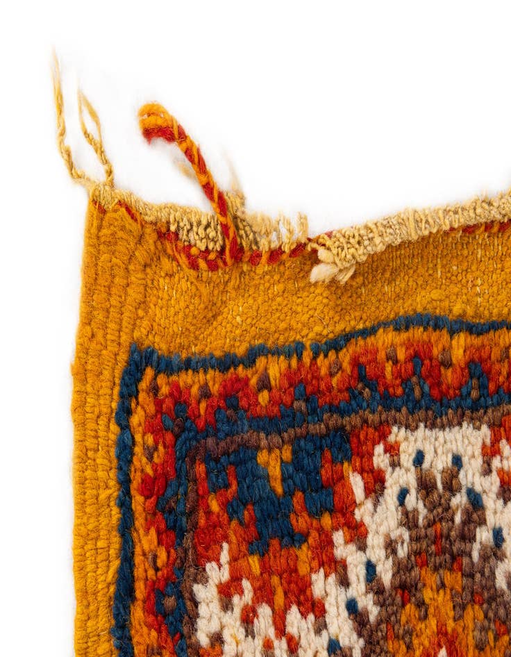 Detail image of  4' 3 x 6' 3  Hand Knotted Moroccan Wool Rug