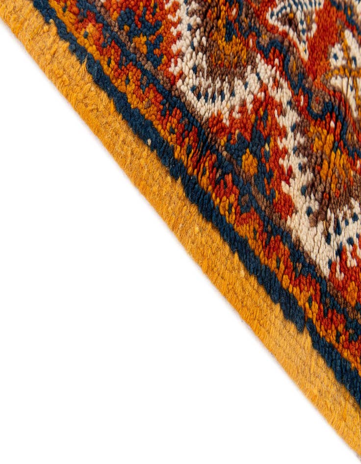 Detail image of  4' 3 x 6' 3  Hand Knotted Moroccan Wool Rug