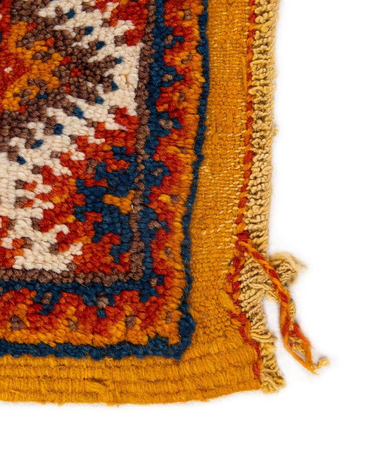 Detail image of  4' 3 x 6' 3  Hand Knotted Moroccan Wool Rug