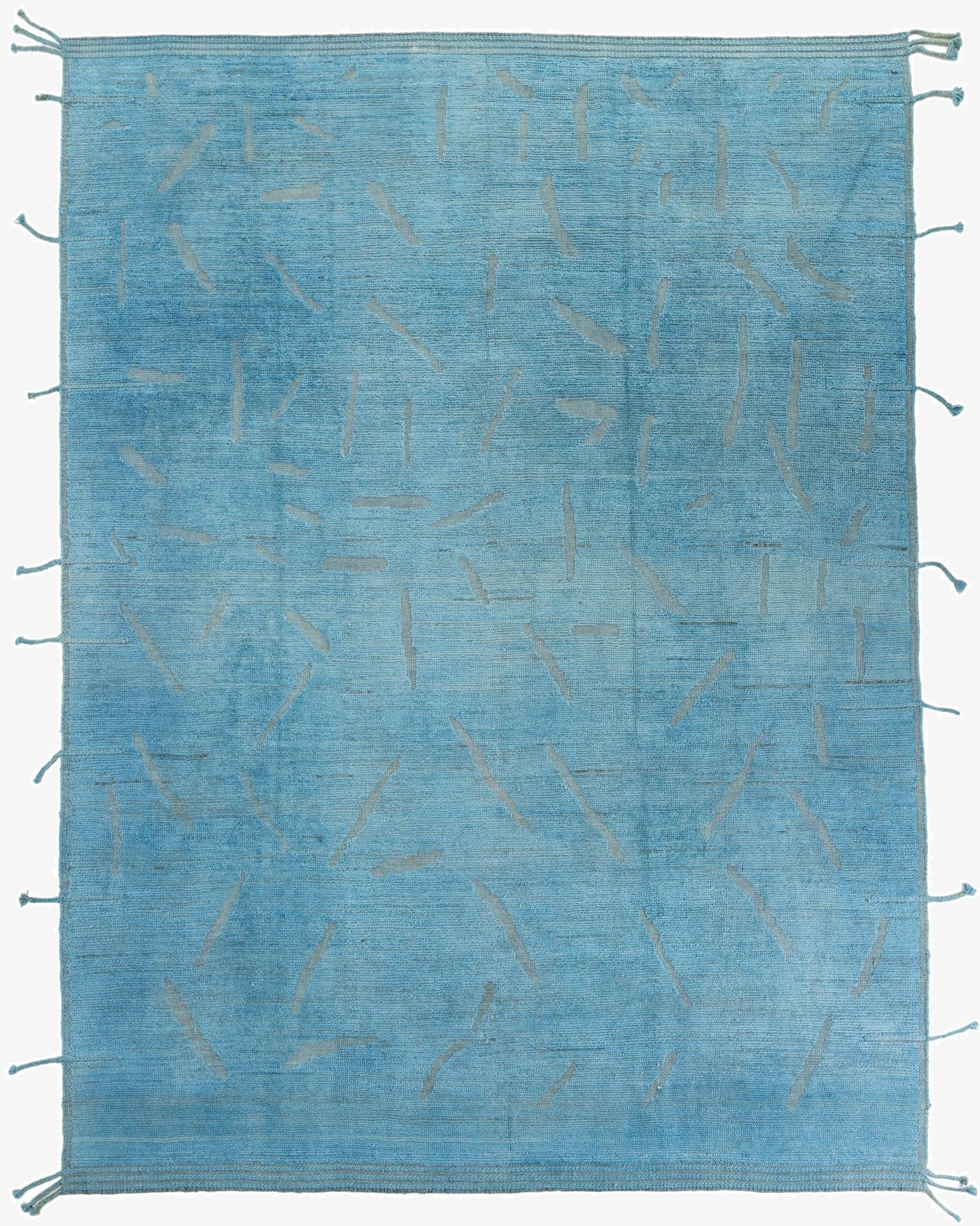  9' x 12'  Hand Knotted Moroccan Wool Rug