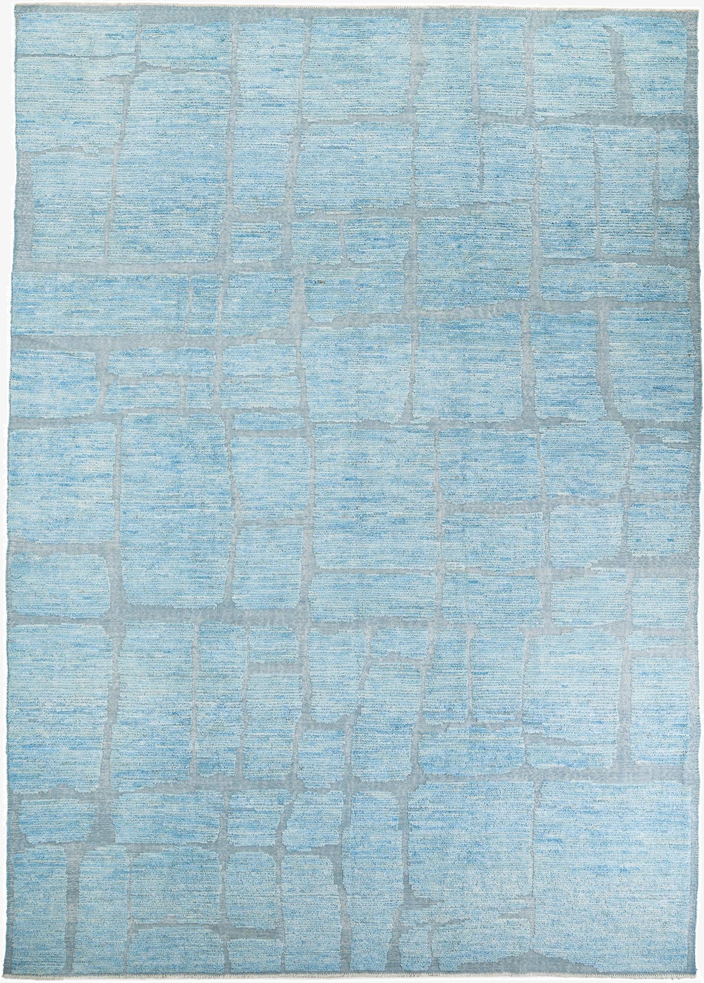  10' 2 x 14' 3  Hand Knotted Moroccan Wool Rug