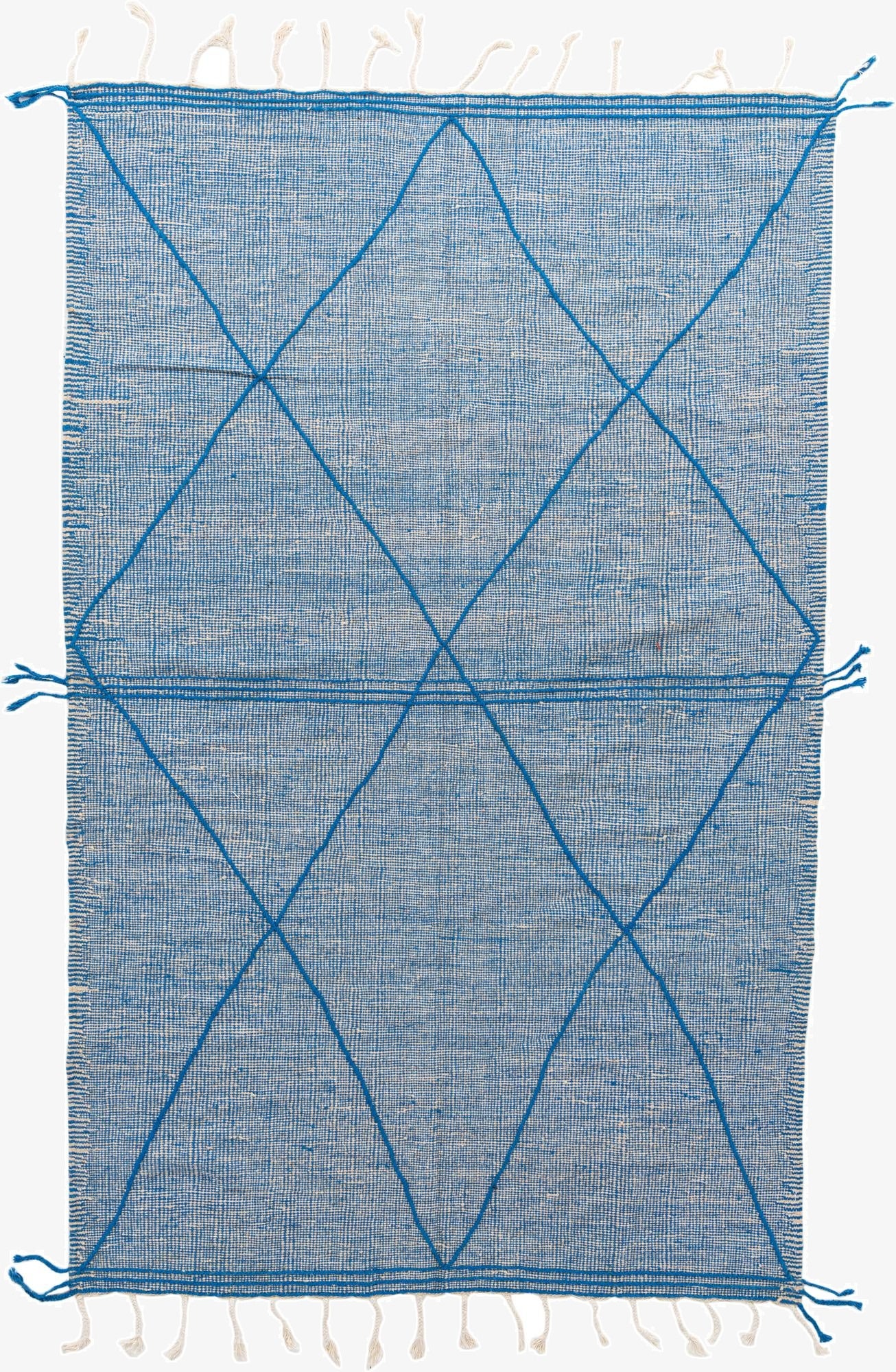  6' 5 x 10' 3  Hand Knotted Moroccan Wool Rug