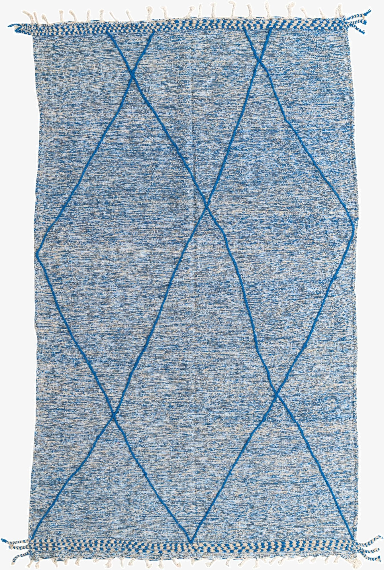  6' 2 x 10' 5  Hand Knotted Moroccan Wool Rug