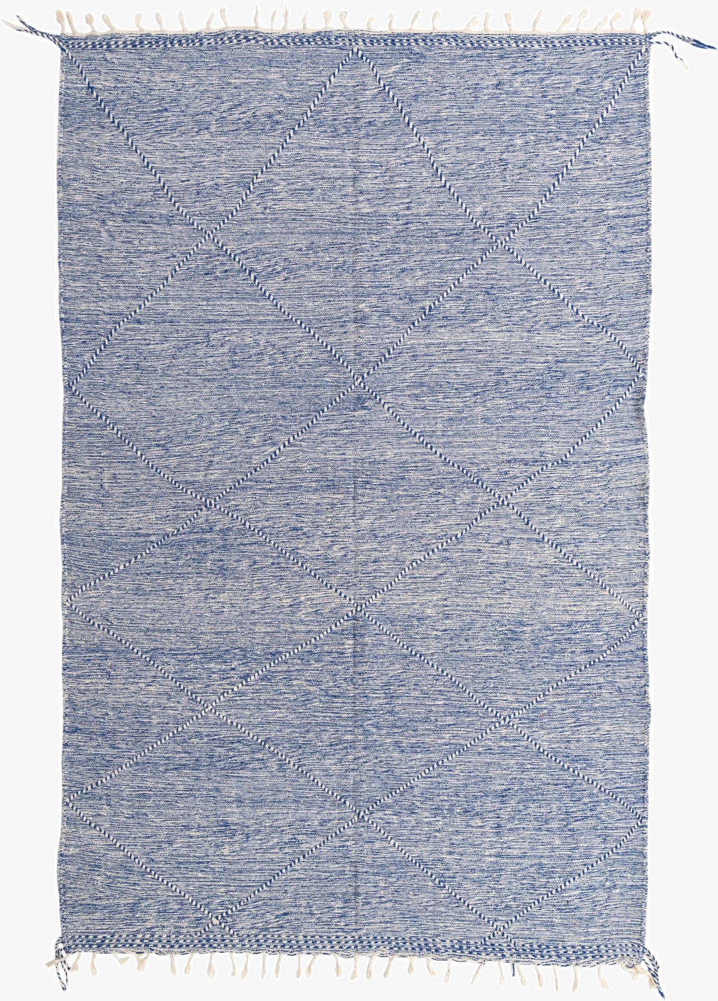  6' 4 x 9' 10  Hand Knotted Moroccan Wool Rug