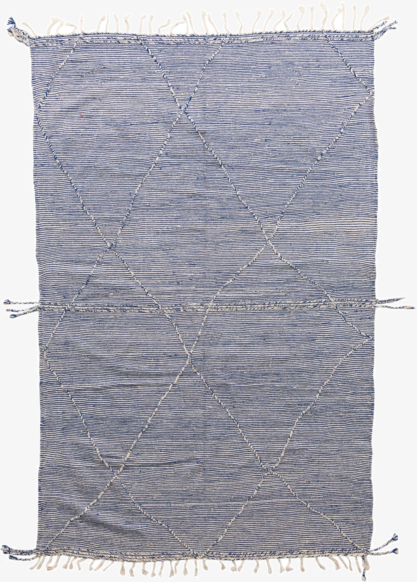  6' 3 x 9' 10  Hand Knotted Moroccan Wool Rug