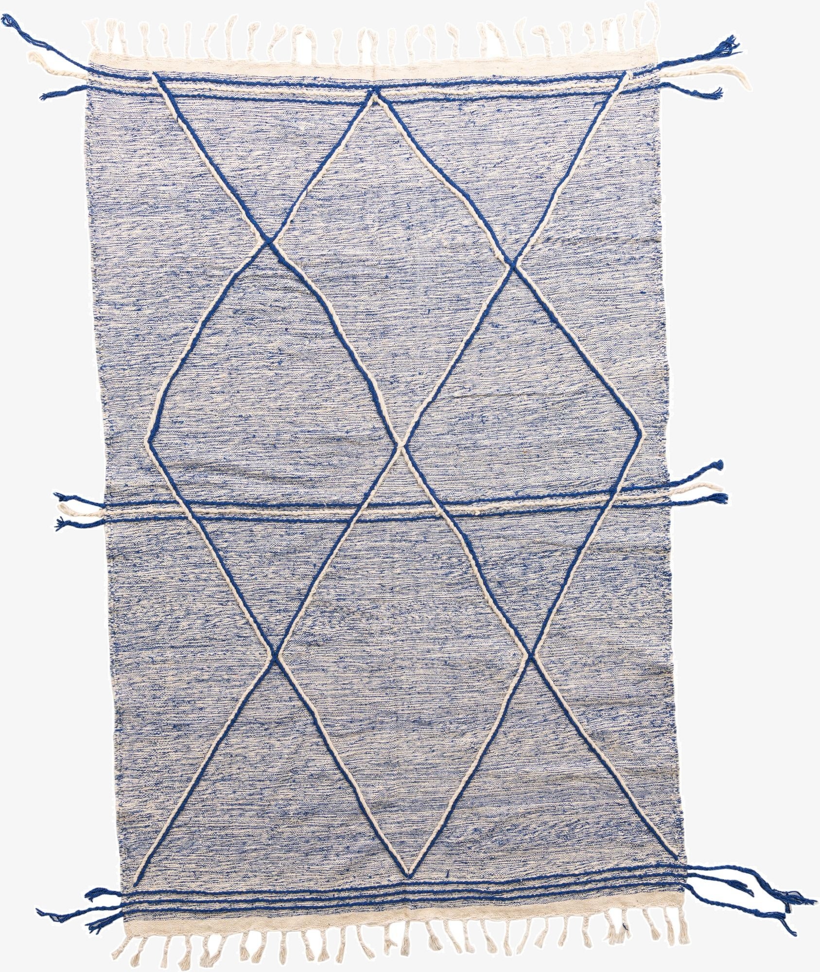  6' 5 x 9' 10  Hand Knotted Moroccan Wool Rug