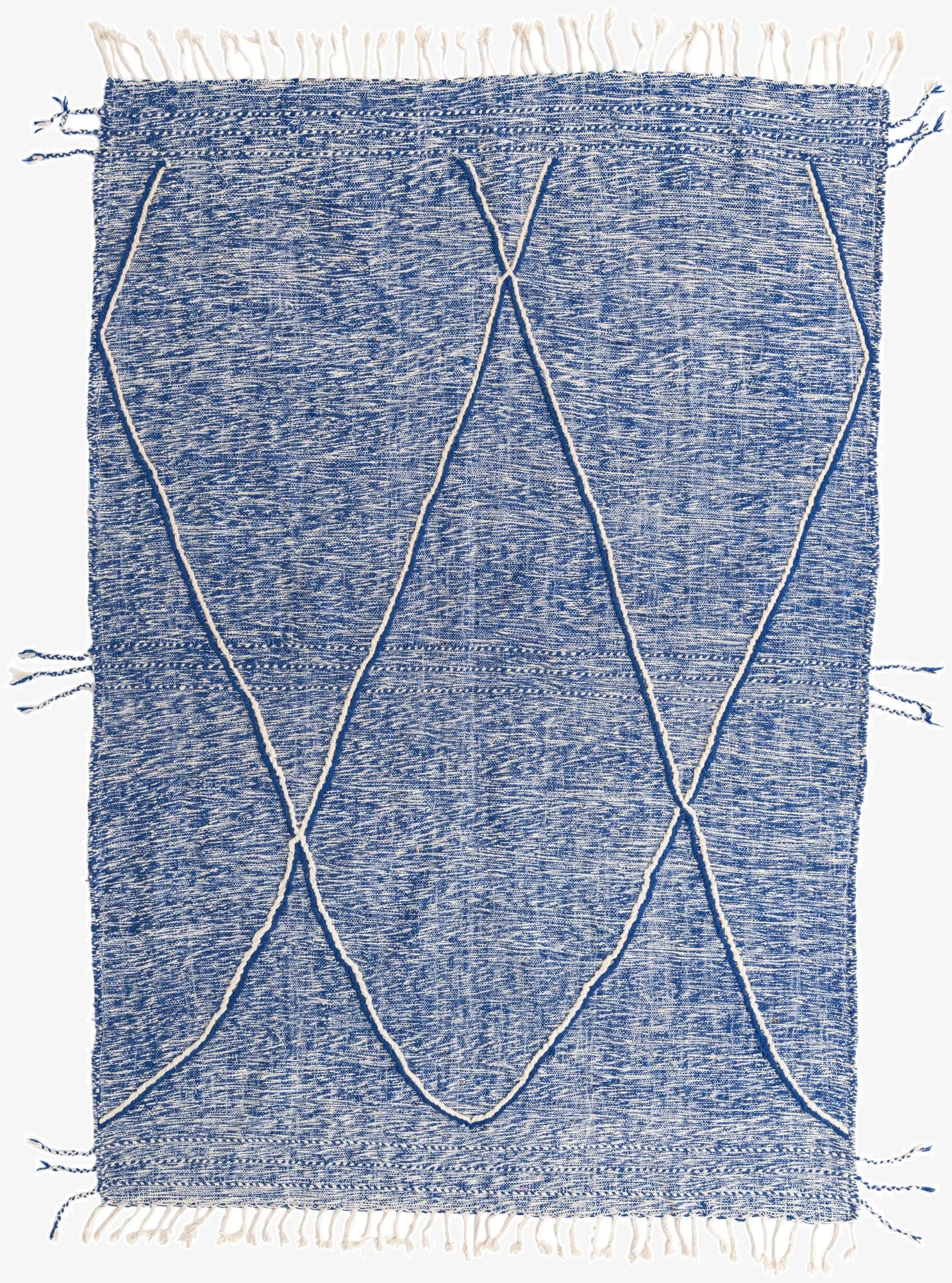  6' 6 x 9' 6  Hand Knotted Moroccan Wool Rug