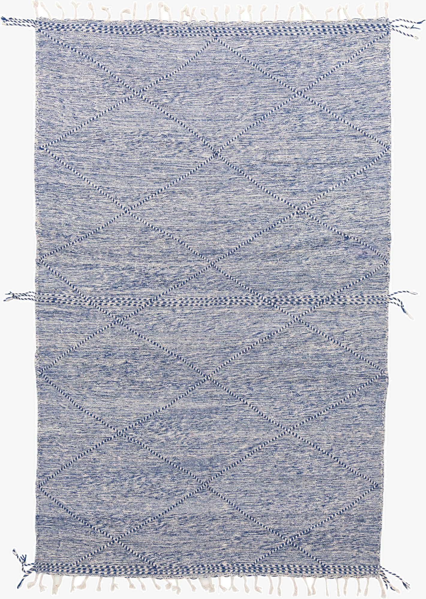  6' 7 x 10'  Hand Knotted Moroccan Wool Rug