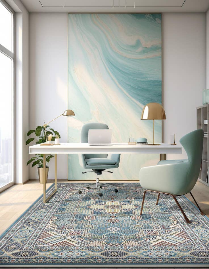 Detail image of  3' x 5' Nain Design Rug