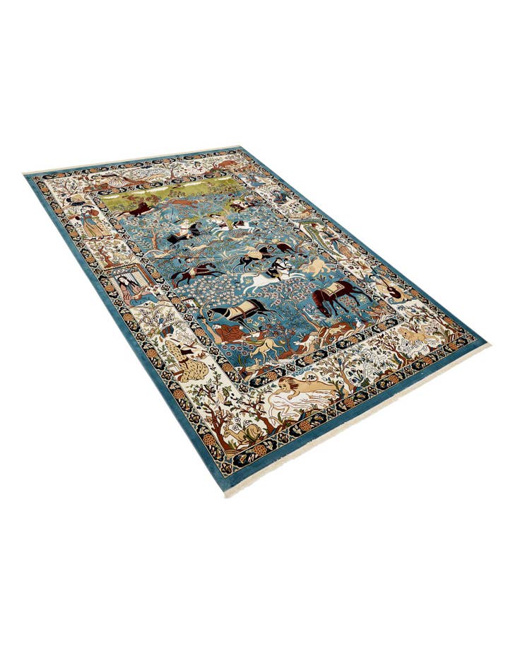 Detail image of  10' x 13' Nain Design Rug