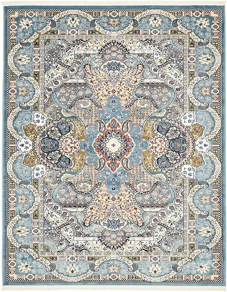 Detail image of  5' 3 x 8' Nain Design Rug