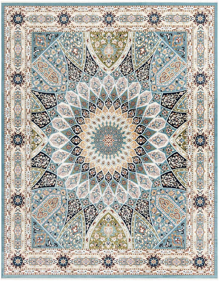 Detail image of  10' x 14' Nain Design Rug
