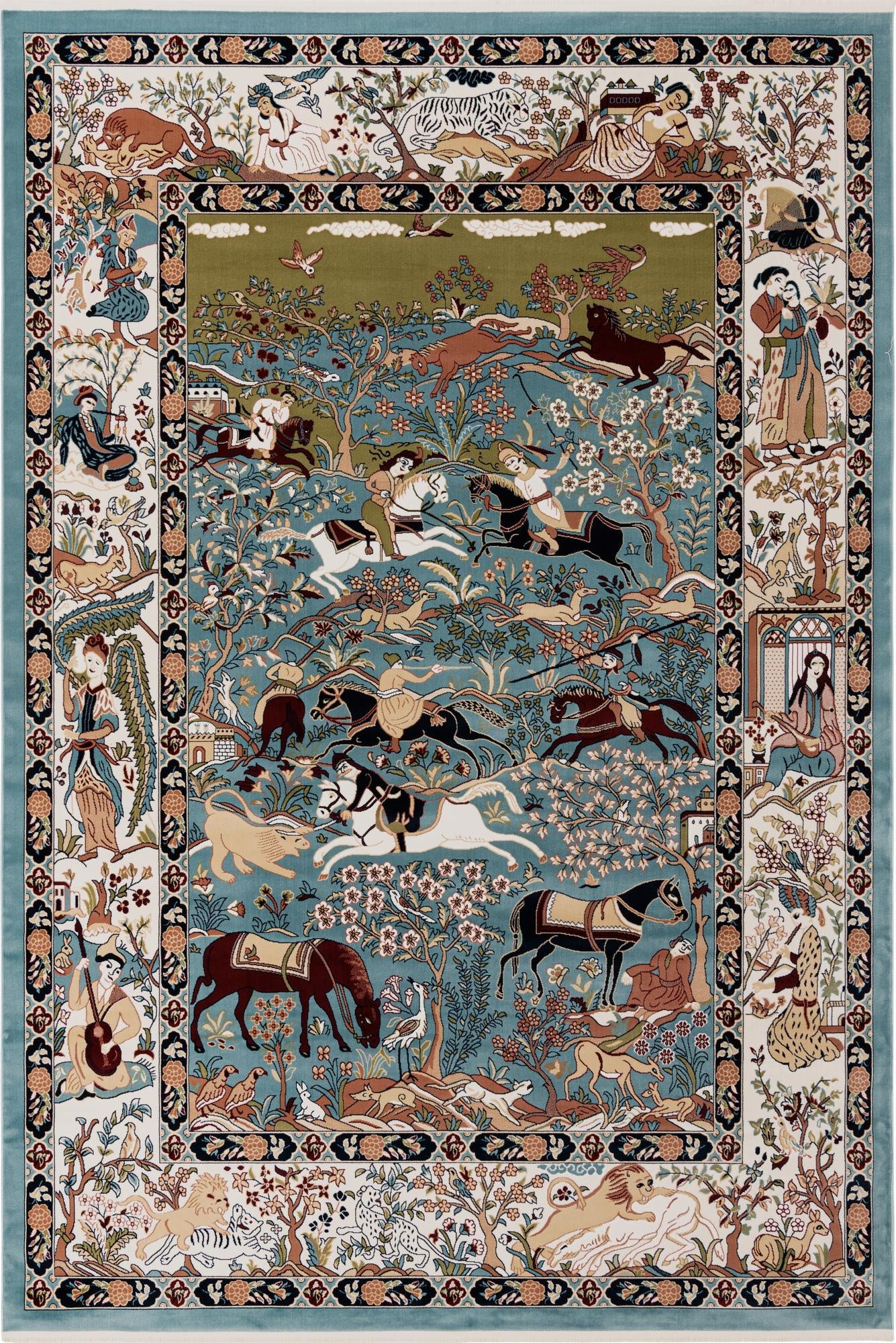 Primary image  10' x 14' Nain Design Rug