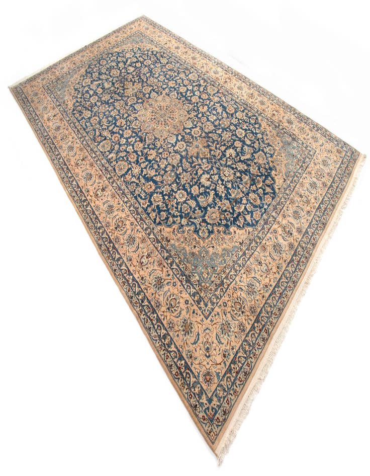 Detail image of  10' 1 x 16' 4  Hand Knotted Nain Persian Rug