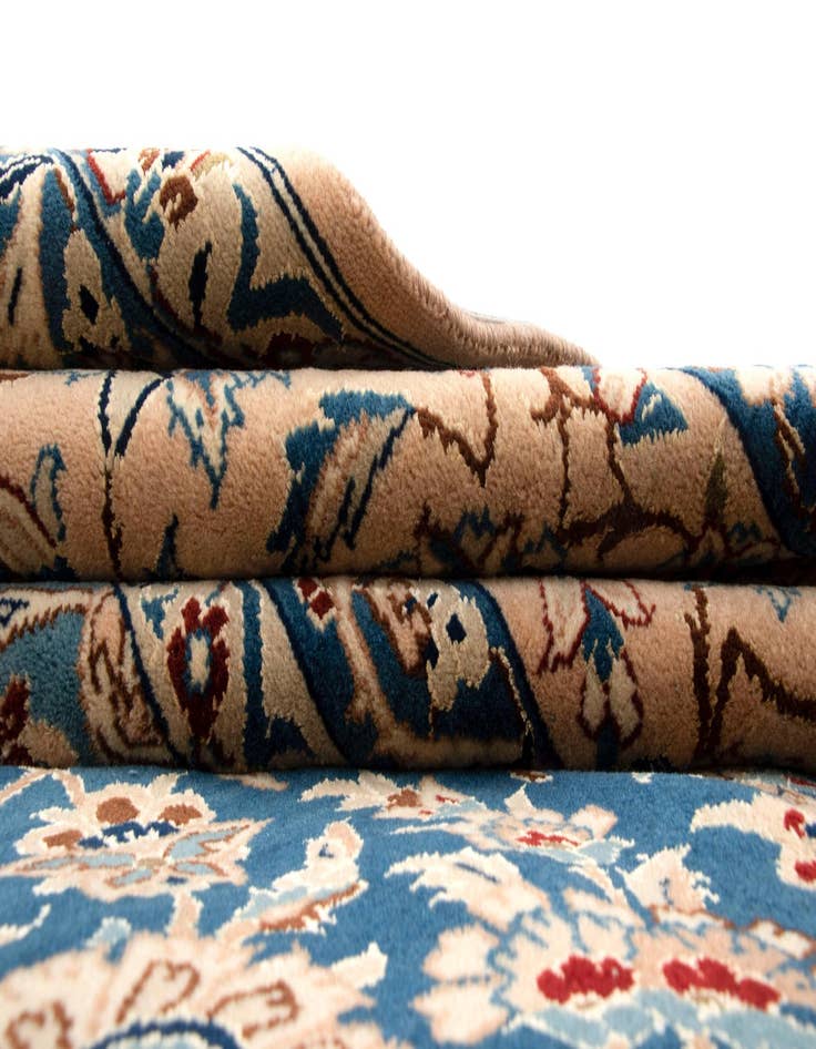 Detail image of  10' 1 x 16' 4  Hand Knotted Nain Persian Rug