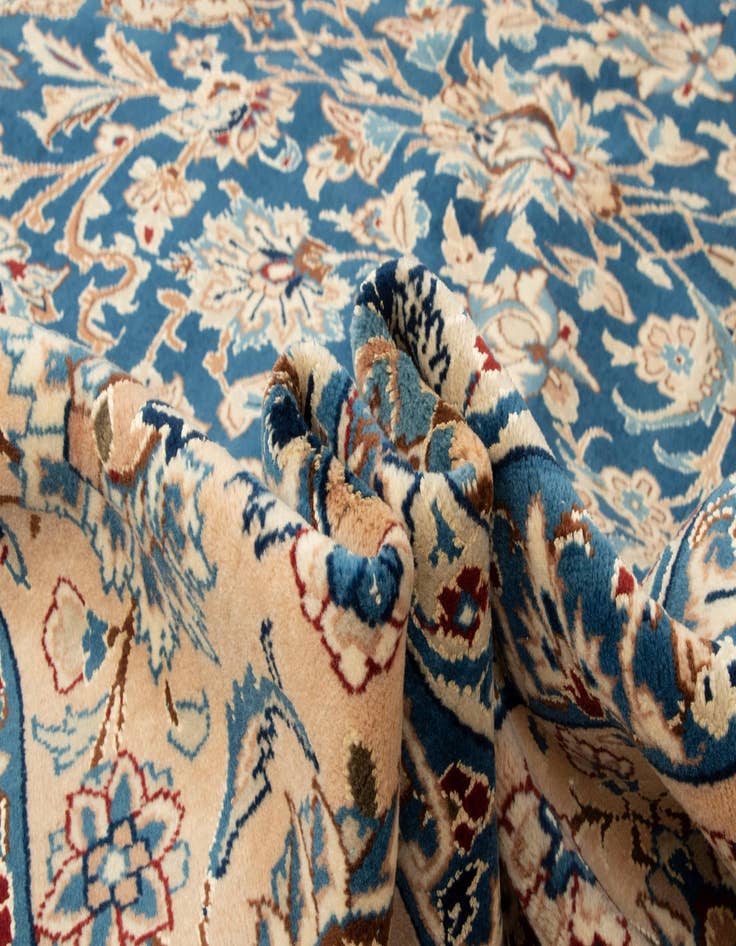 Detail image of  10' 1 x 16' 4  Hand Knotted Nain Persian Rug