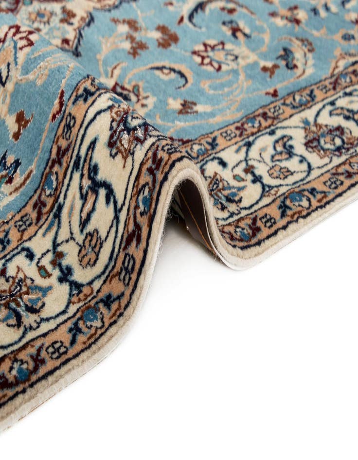 Detail image of  3' 3 x 5'  Hand Knotted Nain Persian Rug