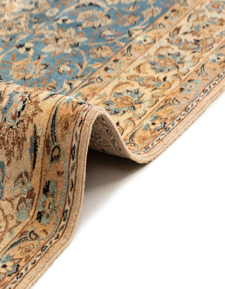 Detail image of  5' 4 x 9' 6  Hand Knotted Nain Rug