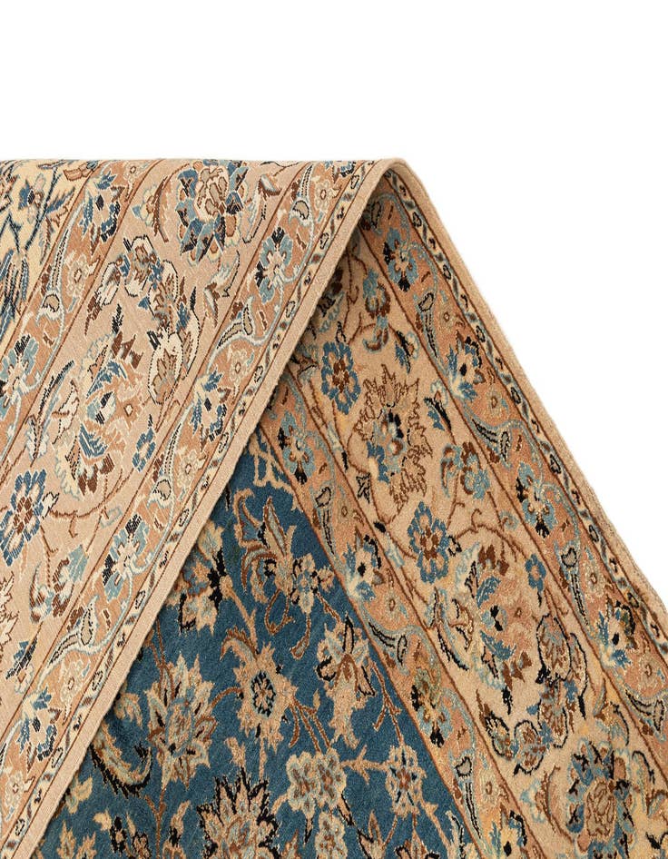 Detail image of  5' 4 x 9' 6  Hand Knotted Nain Rug