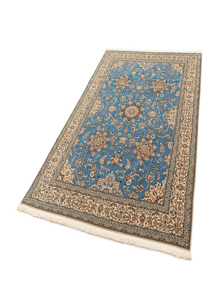 Detail image of  6' 8 x 9' 8  Hand Knotted Nain Rug