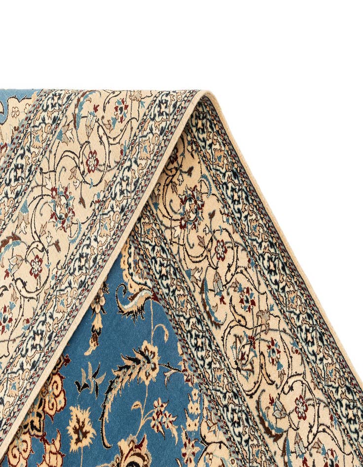 Detail image of  6' 8 x 9' 8  Hand Knotted Nain Rug