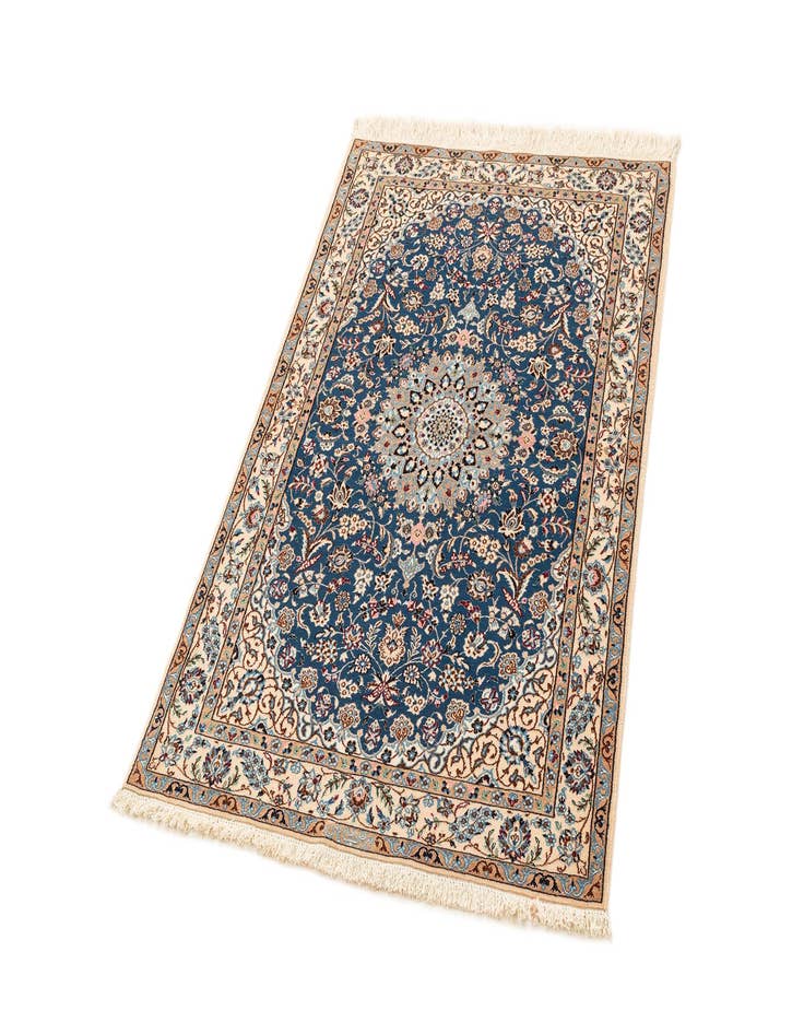 Detail image of  2' 11 x 4' 6  Hand Knotted Nain Rug