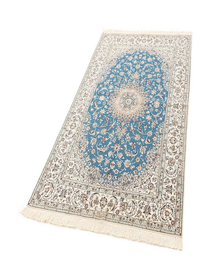 Detail image of  4' 10 x 7' 11  Hand Knotted Nain Rug