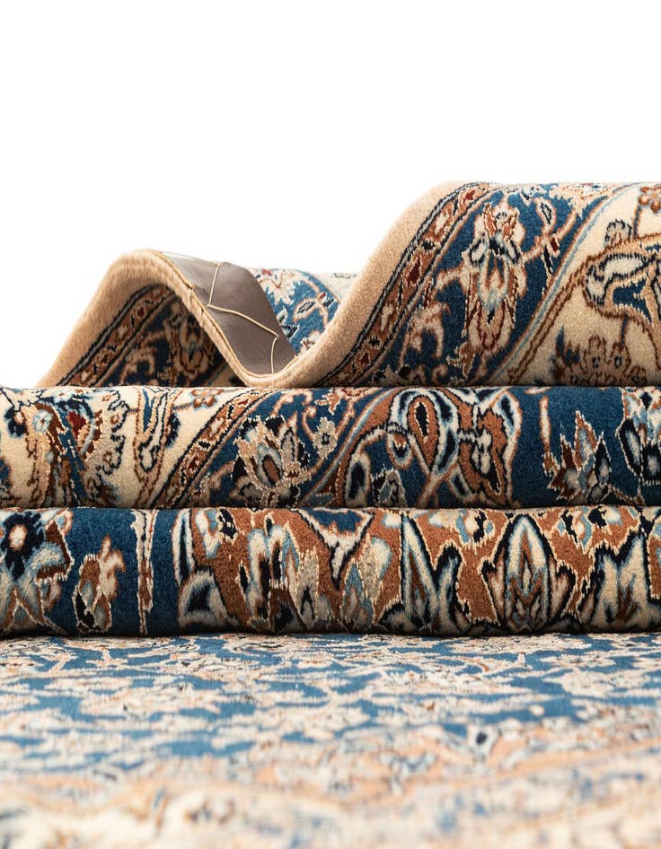 Detail image of  5' 7 x 7' 10  Hand Knotted Nain Rug