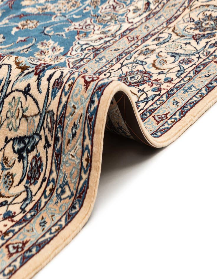 Detail image of  6' 11 x 10' 6  Hand Knotted Nain Rug