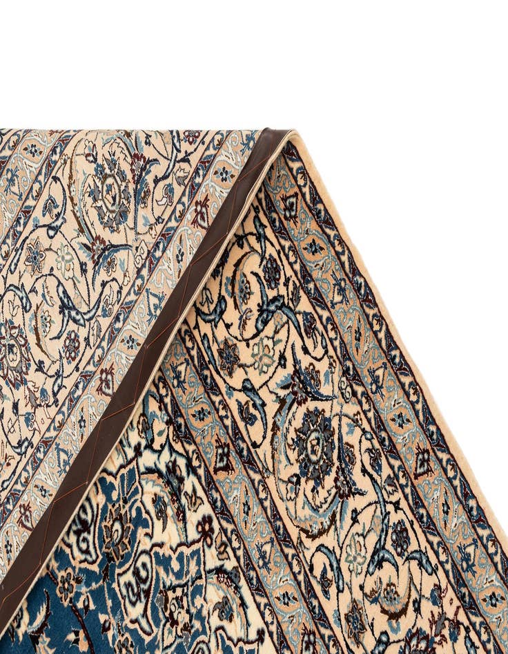 Detail image of  6' 11 x 10' 6  Hand Knotted Nain Rug