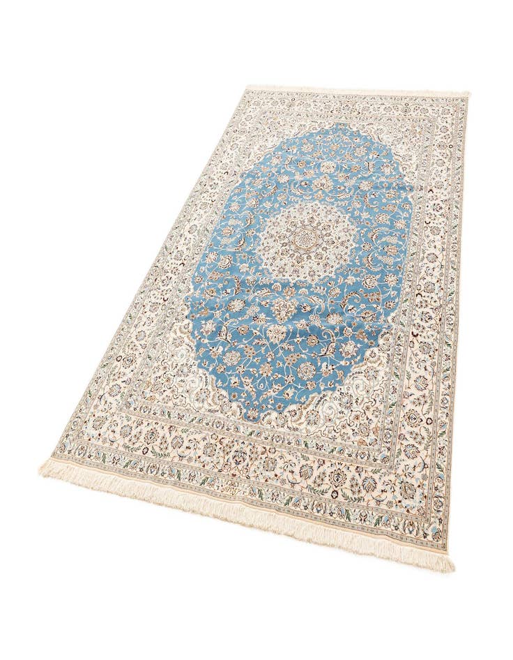 Detail image of  6' 8 x 10' 2  Hand Knotted Nain Rug