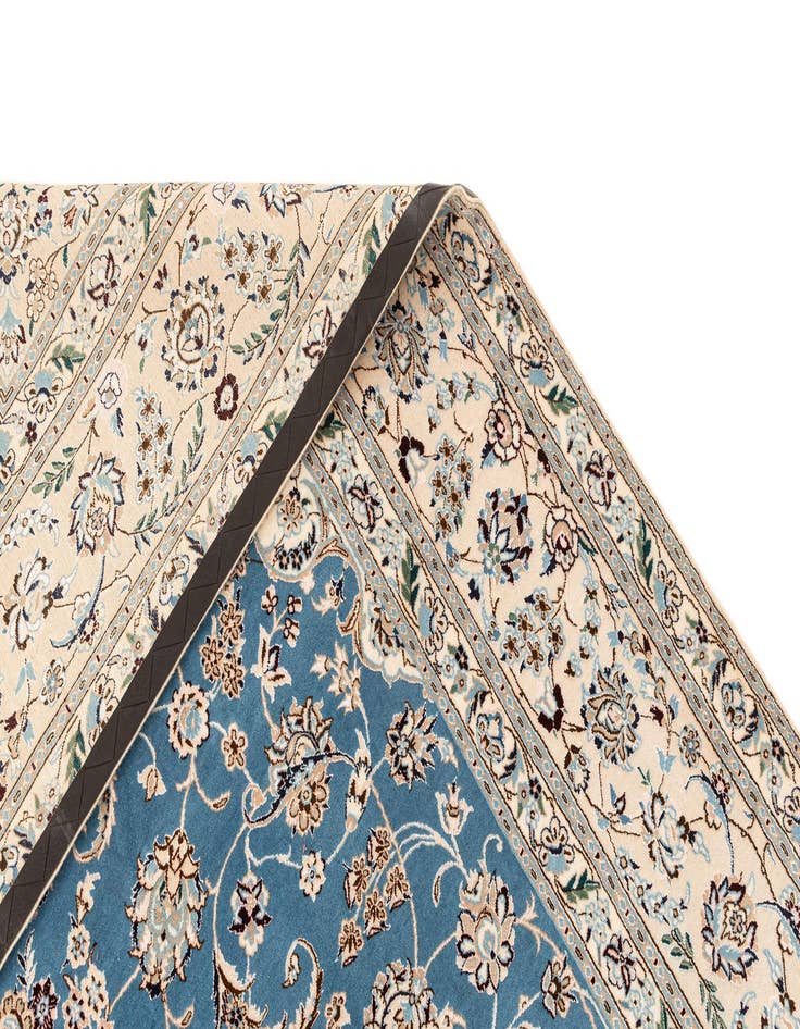 Detail image of  6' 8 x 10' 2  Hand Knotted Nain Rug