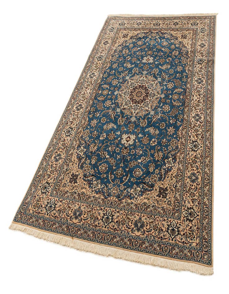 Detail image of  6' x 9' 6  Hand Knotted Nain Rug