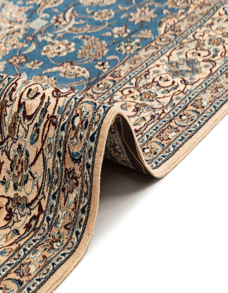 Detail image of  6' x 9' 6  Hand Knotted Nain Rug