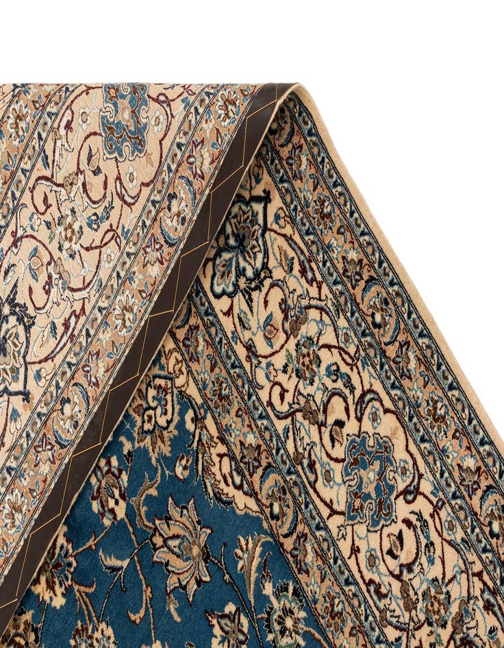 Detail image of  6' x 9' 6  Hand Knotted Nain Rug