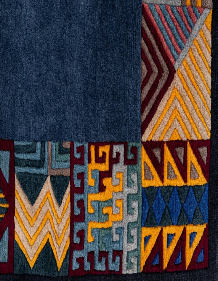 Detail image of  6' 6 x 9' 6  Hand Knotted Nepal Wool Rug