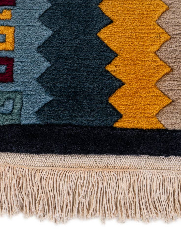 Detail image of  6' 6 x 9' 6  Hand Knotted Nepal Wool Rug