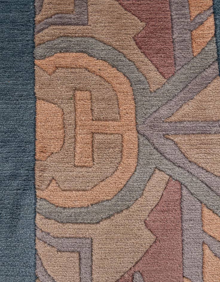 Detail image of  8' 5 x 11' 3  Hand Knotted Nepal Wool Rug