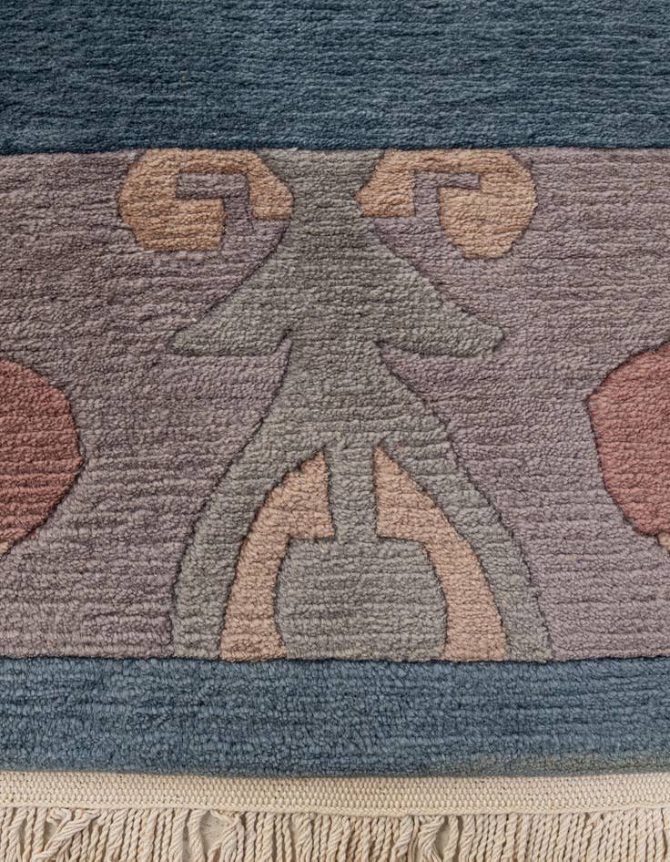 Detail image of  8' 5 x 11' 3  Hand Knotted Nepal Wool Rug