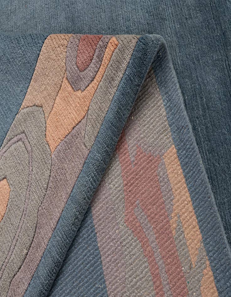 Detail image of  8' 5 x 11' 3  Hand Knotted Nepal Wool Rug