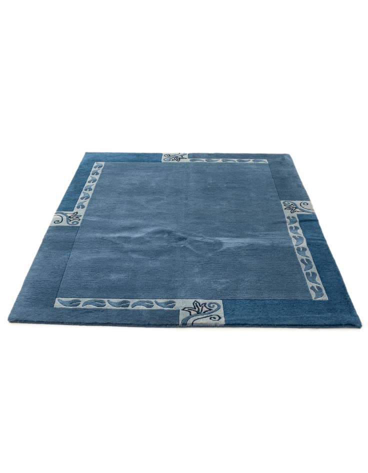 Detail image of  4' 6 x 6' 7  Hand Knotted Nepal Wool Rug