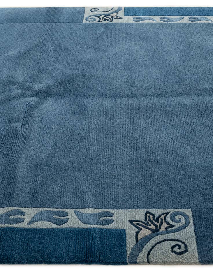 Detail image of  4' 6 x 6' 7  Hand Knotted Nepal Wool Rug