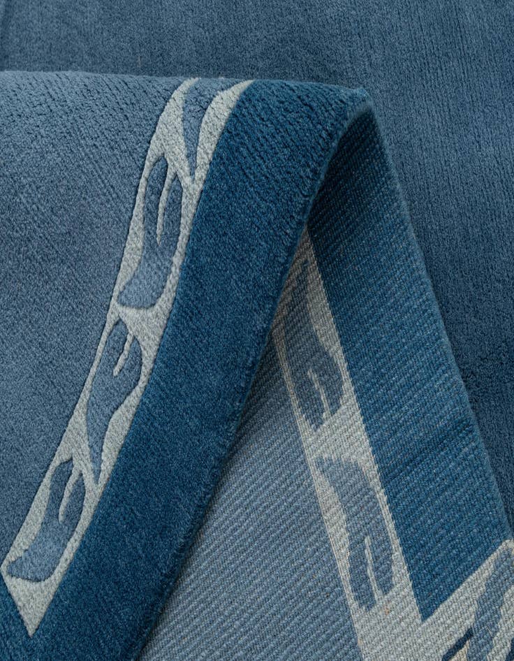 Detail image of  4' 6 x 6' 7  Hand Knotted Nepal Wool Rug