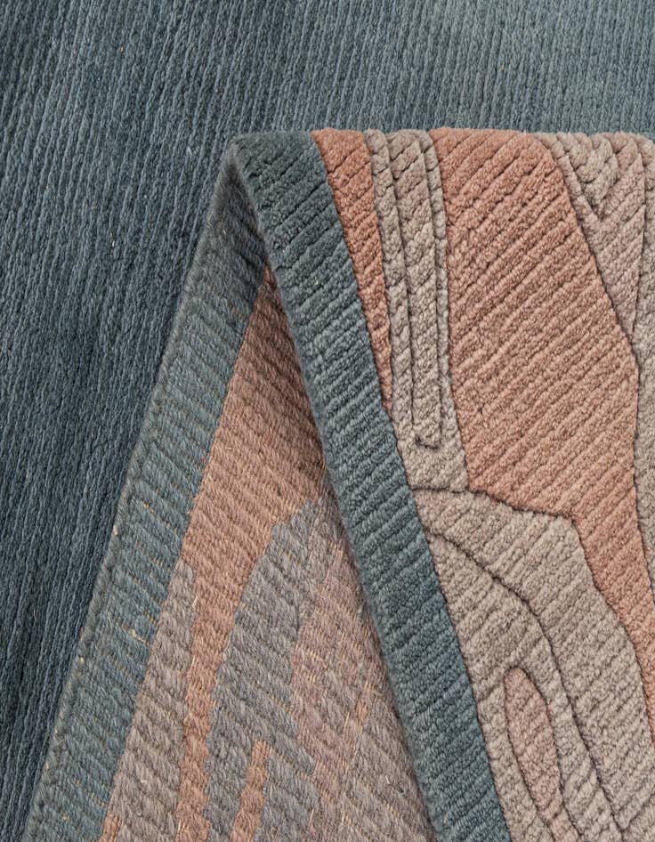 Detail image of  8' 1 x 11' 5  Hand Knotted Nepal Wool Rug